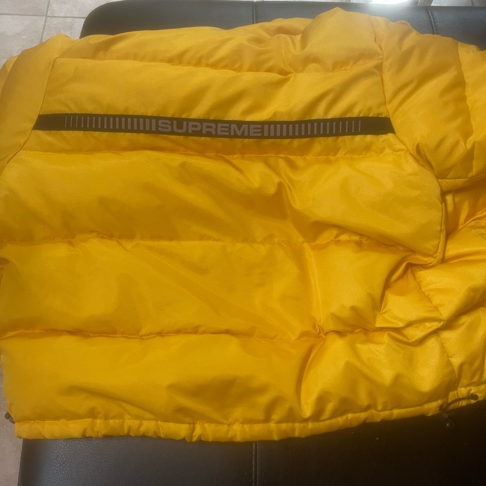 Authentic Yellow Supreme Puffer Reflective Jacket